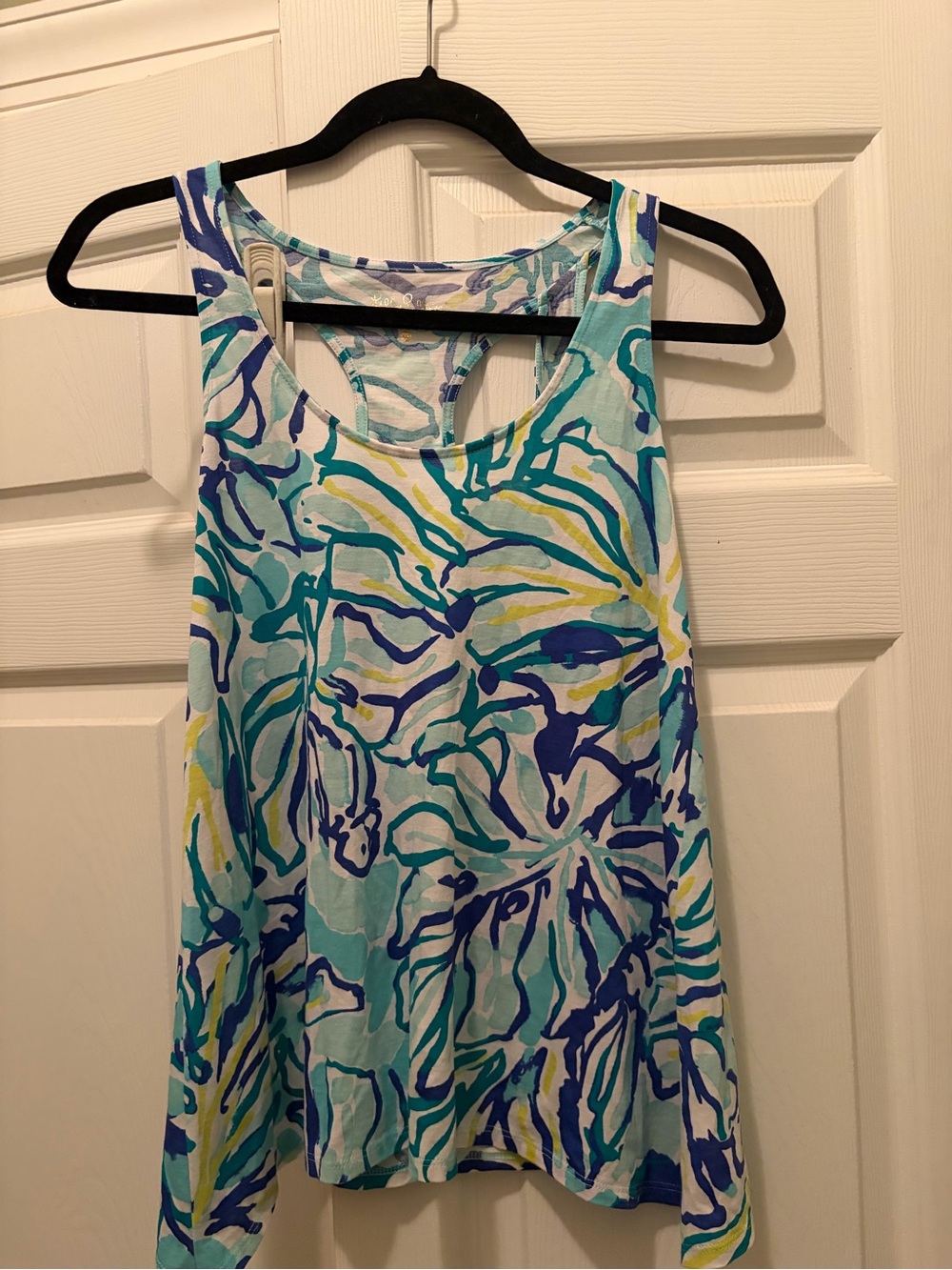 Lilly Pulitzer Sleeveless Tank Top - Blue, Teal, Yellow